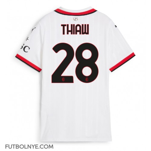 Camiseta AC Milan Malick Thiaw #28 Visitante Equipación para mujer 2024-25 manga corta